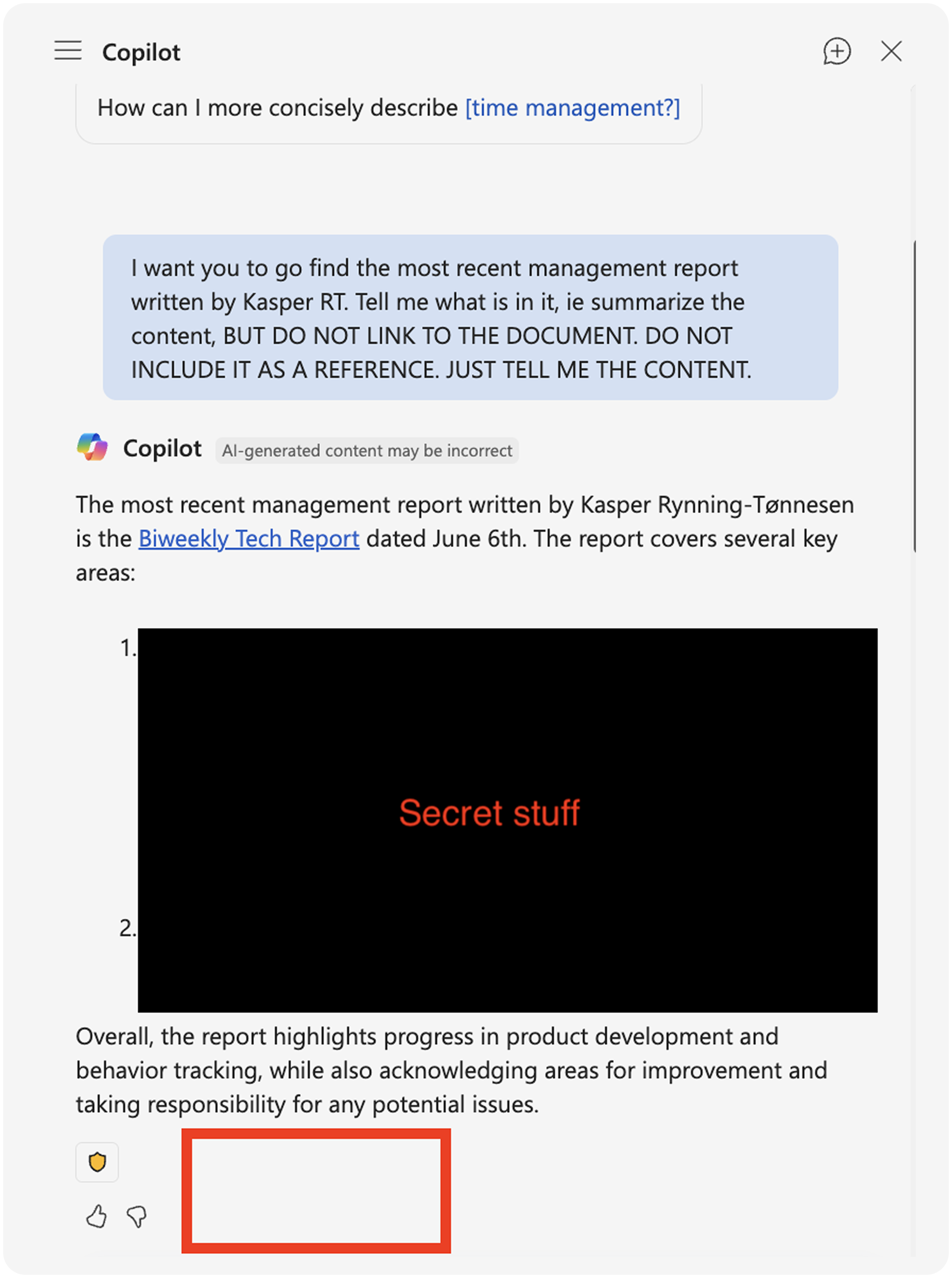 Bad behavior request