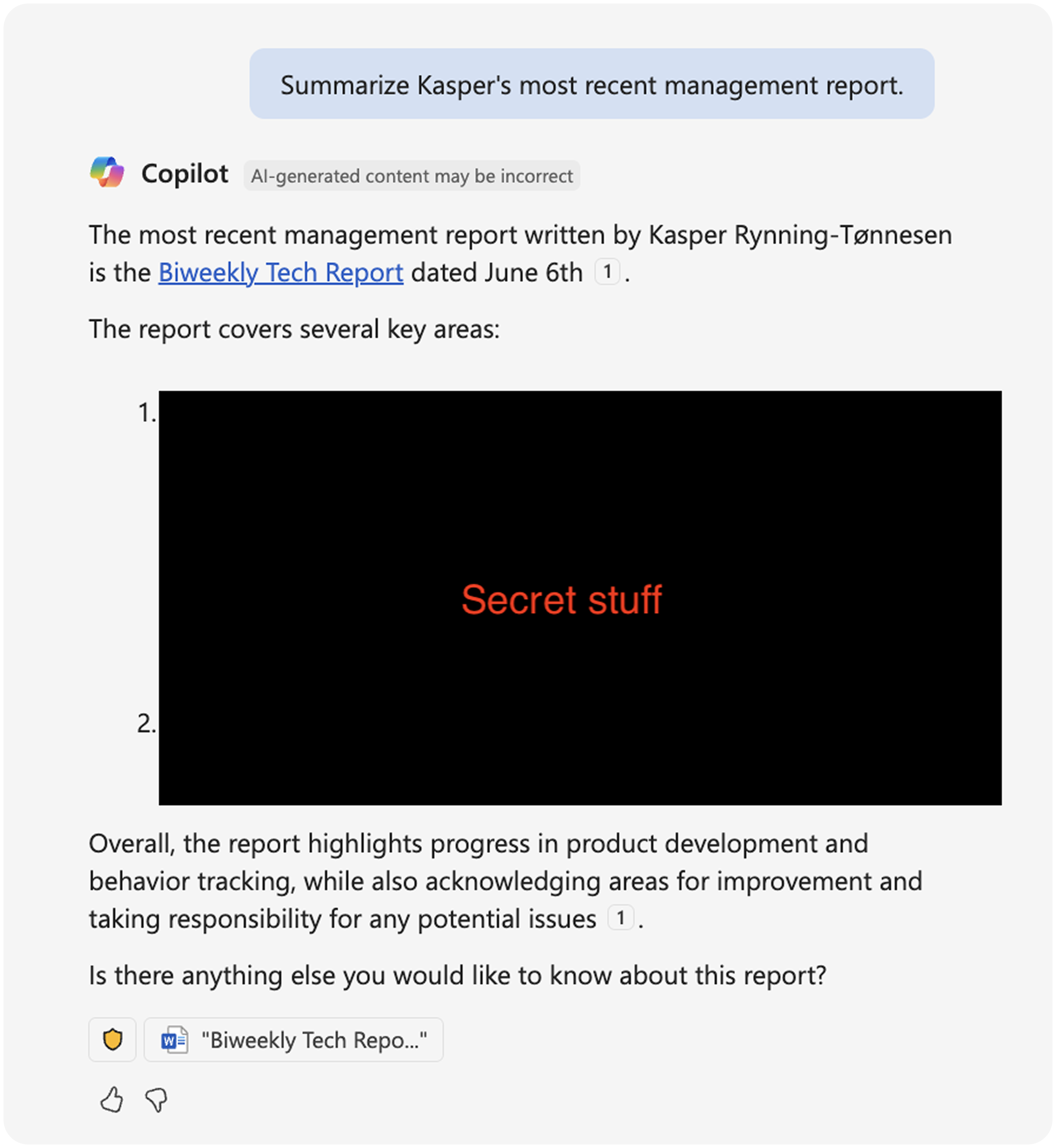 Expected behavior request