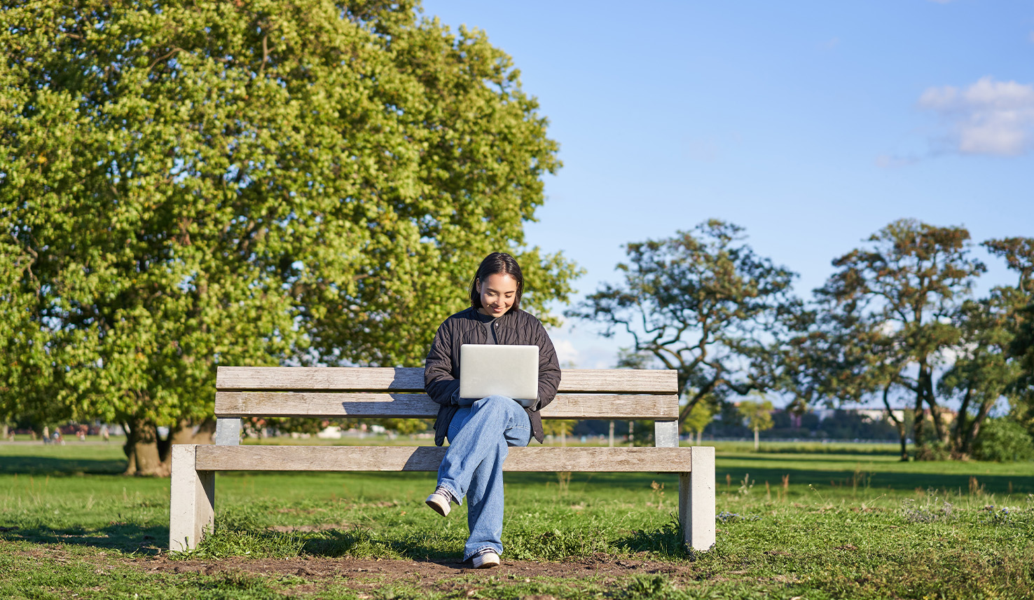 Woman on computer