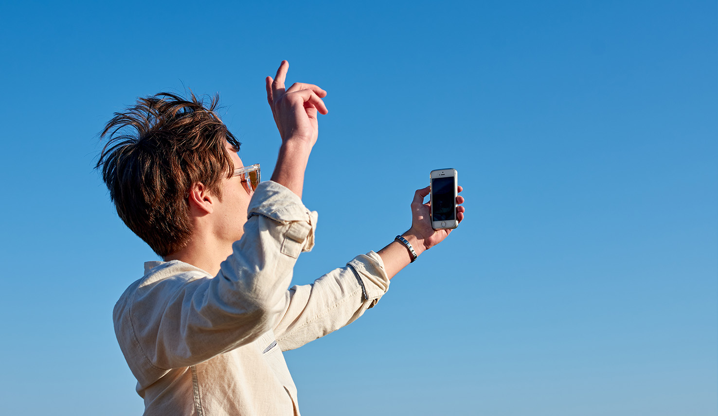 Person taking a photo