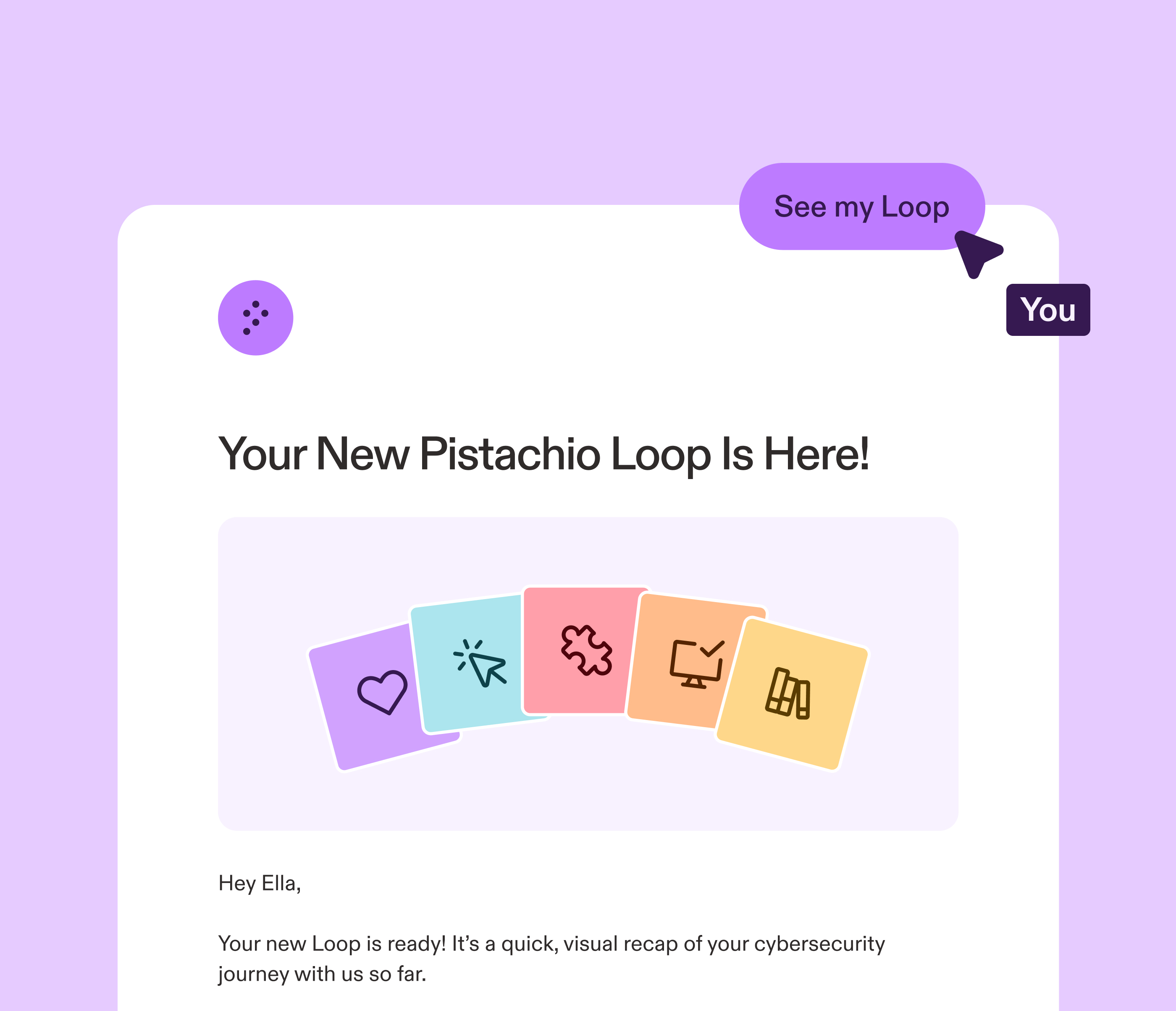 Pistachio Loop Email