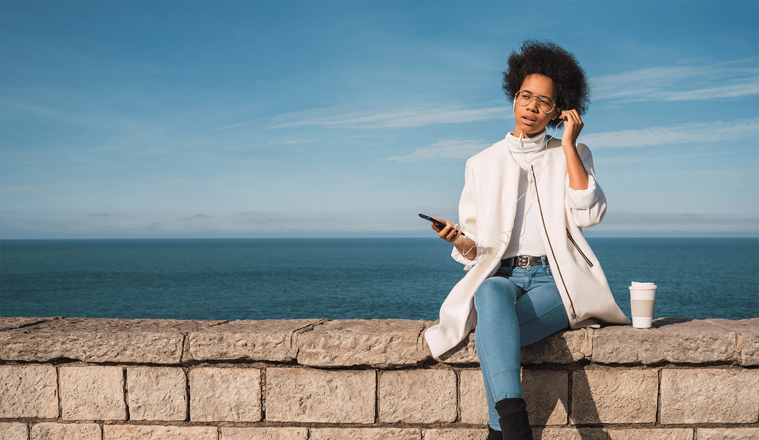 EarPods lying on phone